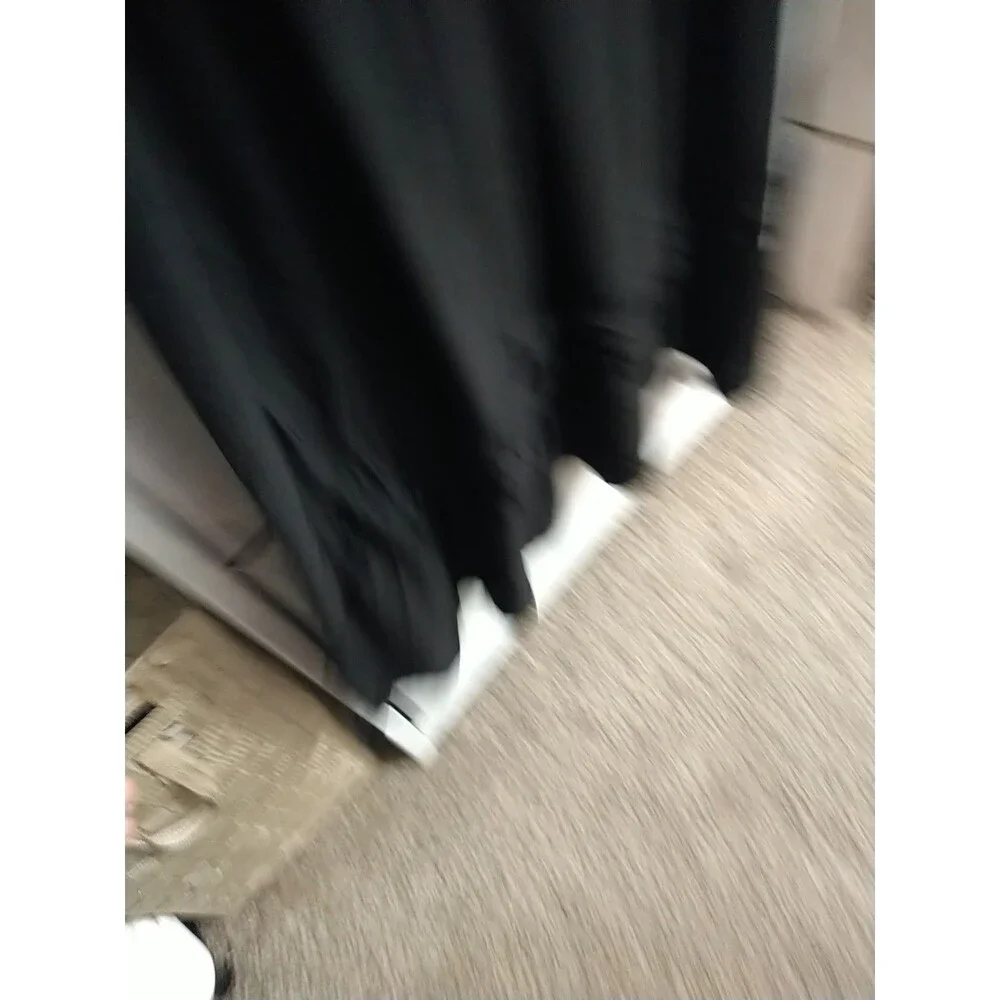 J. Jill Maxi V-neck Ruffled Sleeve Dress Black Nwt 3x Boho Feminine - Picture 9 of 13